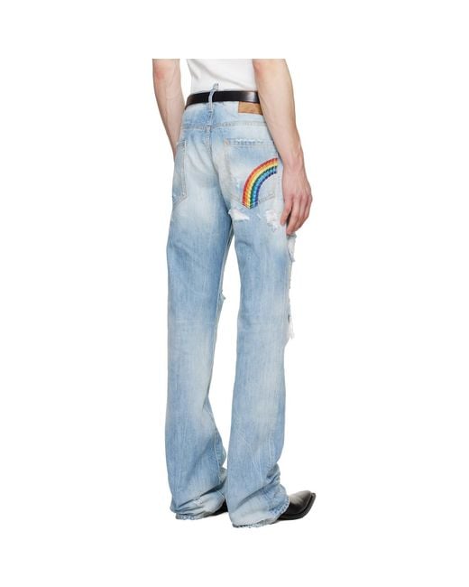 DSquared² Blue Be Proud Wash 'The American' Jeans for men