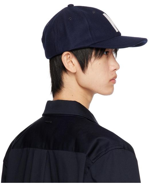 Norse Projects Blue Navy Sports Cap for men