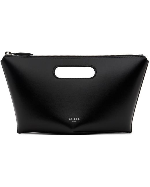 Alaïa Black Folded Zipped Clutch