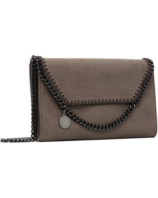 Stella McCartney Brown Taupe Falabella Continental Wallet On Chain Bag