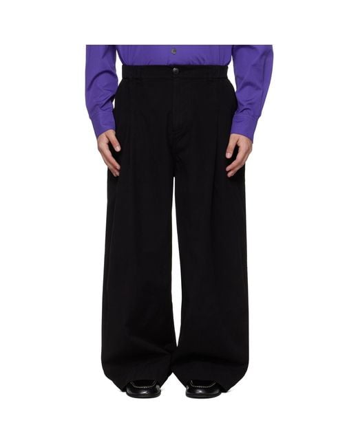 Toogood Black 'The Locksmith' Trousers for men
