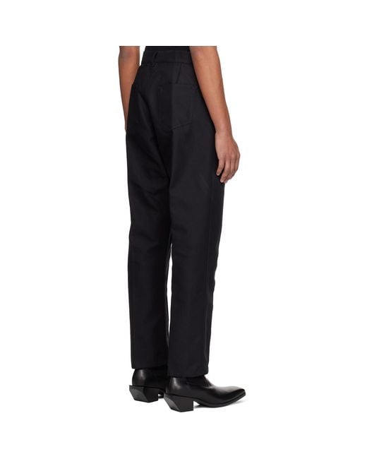 Rick Owens Black Temple Joris Trousers for men