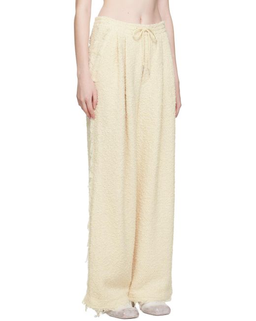 Eckhaus Latta Natural Off- Frayed Trousers