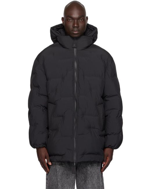 Ganni Blue Quilted Puffer Coat for men