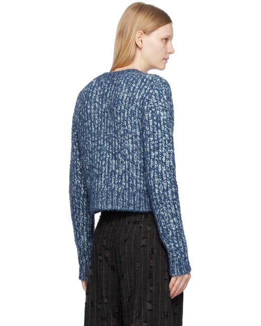 Acne Blue V-neck Sweater