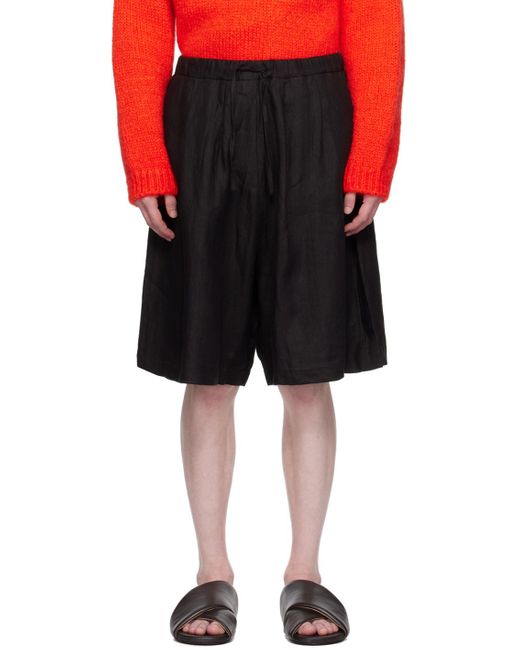 Cordera Black Oversize Shorts for men