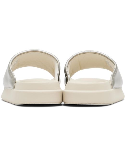 Y-3 White Slides for men