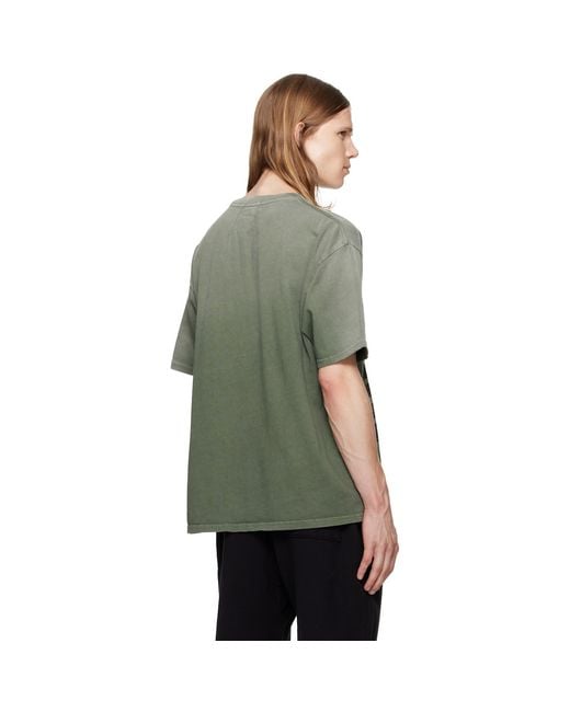 Rhude Green Logo Pocket T-Shirt for men