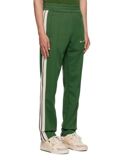 Palm Angels Green Core Classic Track Pants for men