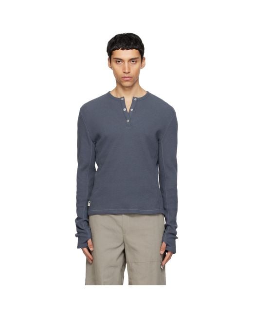 Carrera Blue Lis Classic Henley for men