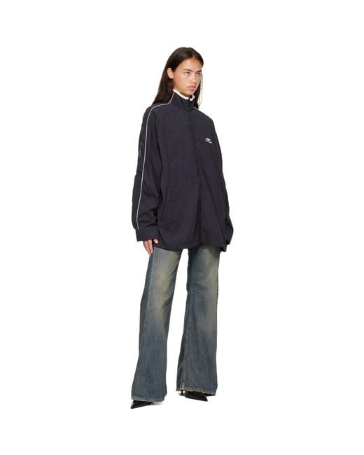 Balenciaga Blue Fluid Peachy Track Jacket