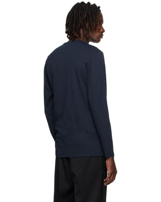 Tom Ford Blue Cotton Henley for men