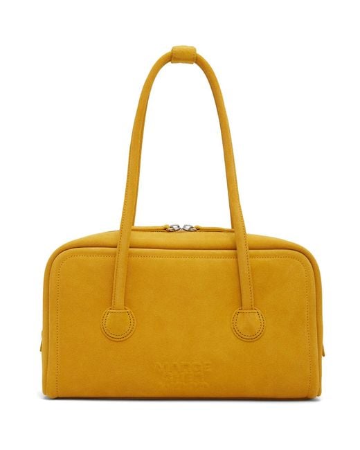 MARGE SHERWOOD Yellow Soft Boston Small Bag