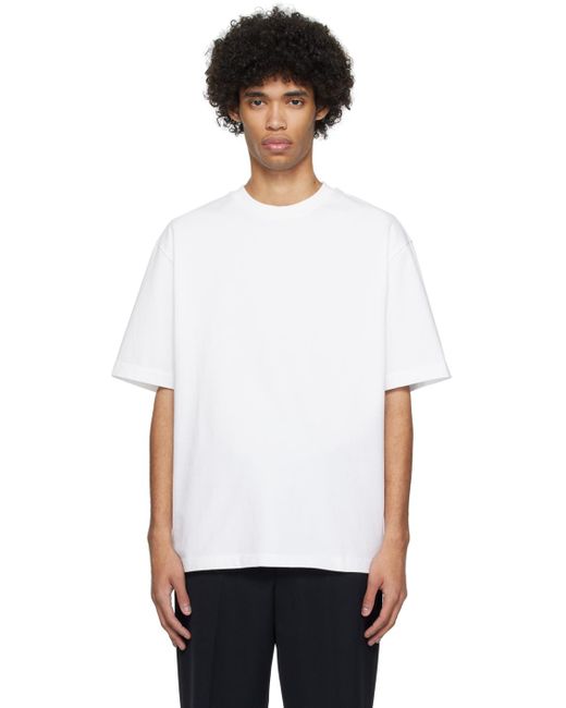 T-shirt surdimensionné blanc Rohe pour homme en coloris White