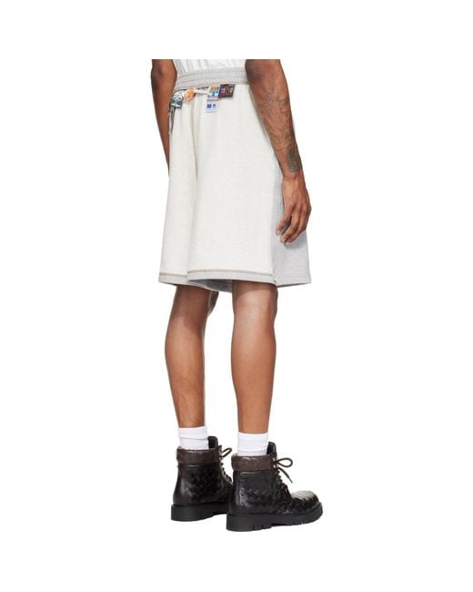 we11done White Inside-Out Bermuda Sweat Shorts for men
