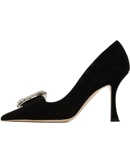 Jimmy Choo Black Melva 90 Heels