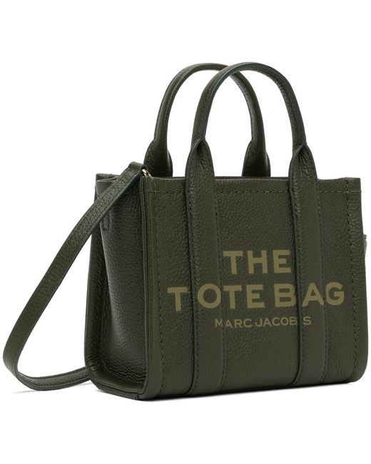 Marc Jacobs Green 'the Leather Mini' Tote