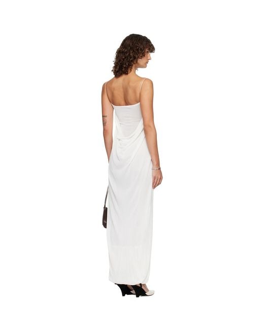 Jacquemus Black Off- 'The Plumetis Knit' Maxi Dress