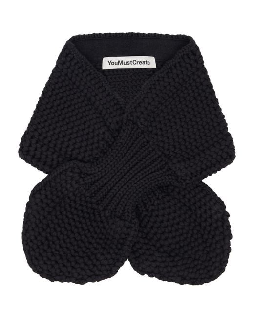 YMC Black Slot Scarf