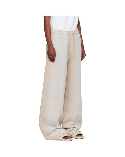 Alexander Wang Natural Crystal Washed Terry Sweatpants
