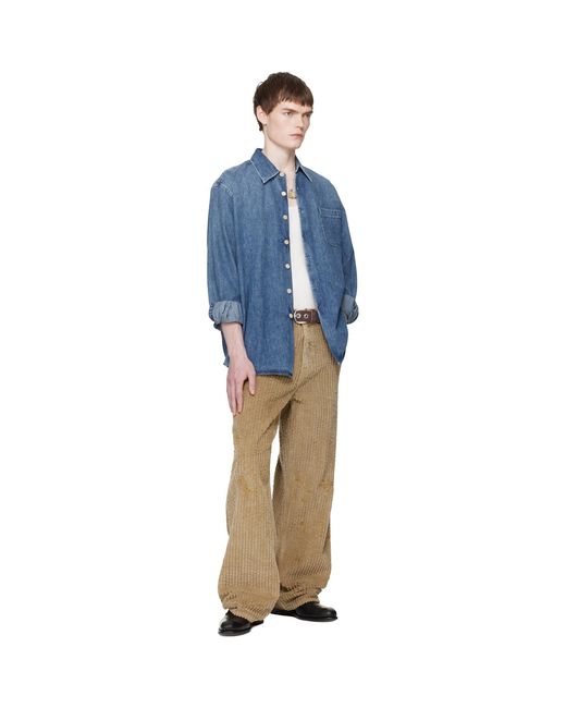 Our Legacy Blue Above Denim Shirt for men