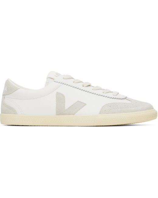 Veja Black Volley Leather Sneakers for men