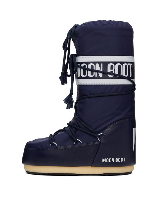 Moon Boot Blue Icon Nylon Boots for men