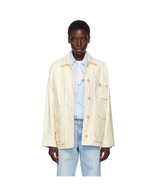 Rag & Bone White Aston Field Jacket