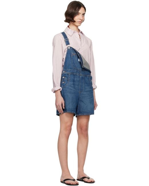 Levi's Black Utility Shortall Denim Overalls