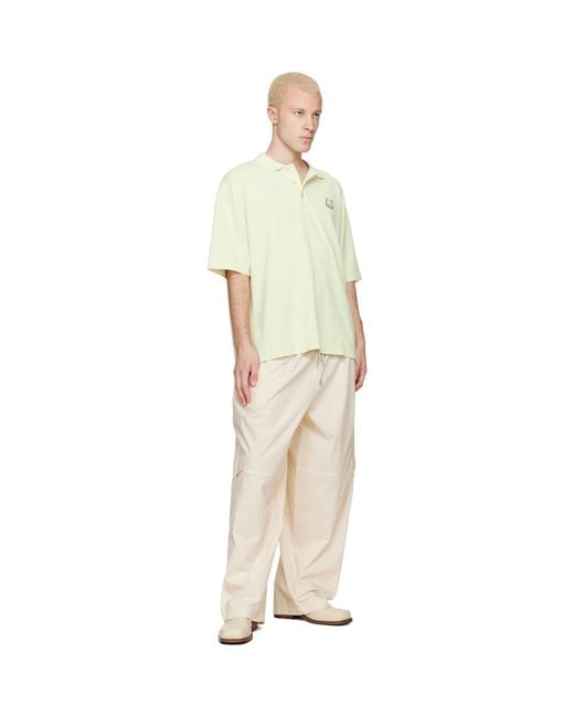 Maison Kitsuné Natural Off- Oversize Cargo Pants for men