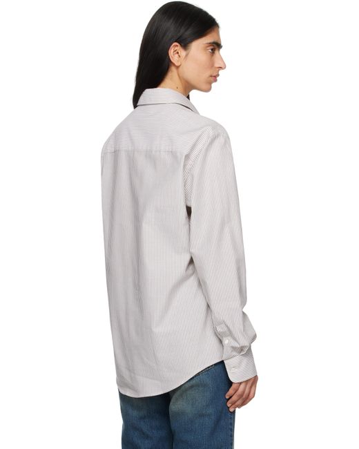 AMI トープ＆オフホワイト Ami De Coeur コットン ボタンダウンシャツ White