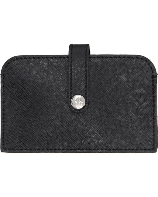 Vivienne Westwood Black Accordion Card Holder for men