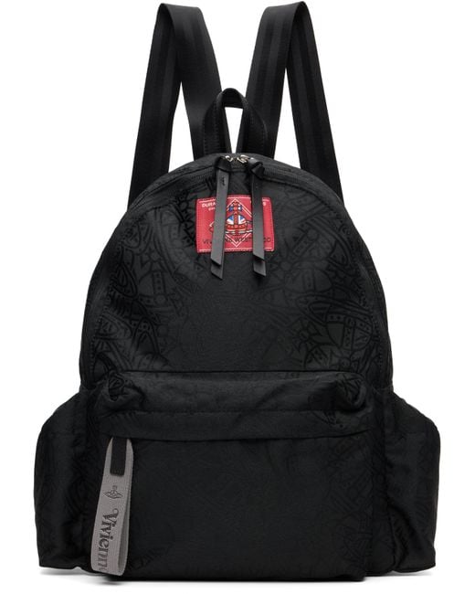Vivienne Westwood ORB JACQUARDリュック M Vivienne Westwood Tangled Orb Jacquard George M Backpack in Black