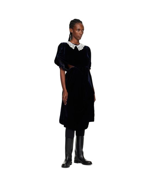 Junya Watanabe Black Angular Midi Dress