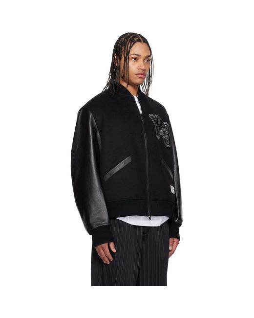 Y-3 Black Collegiate Jacket for men