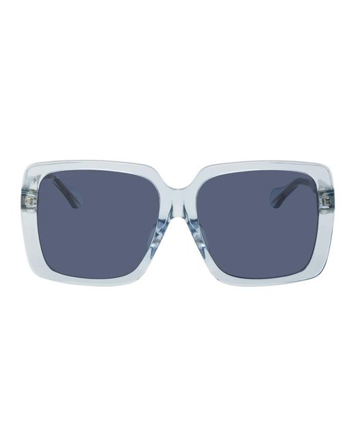 Gucci GG0567SA Asian Fit 003 Women's Sunglasses Blue