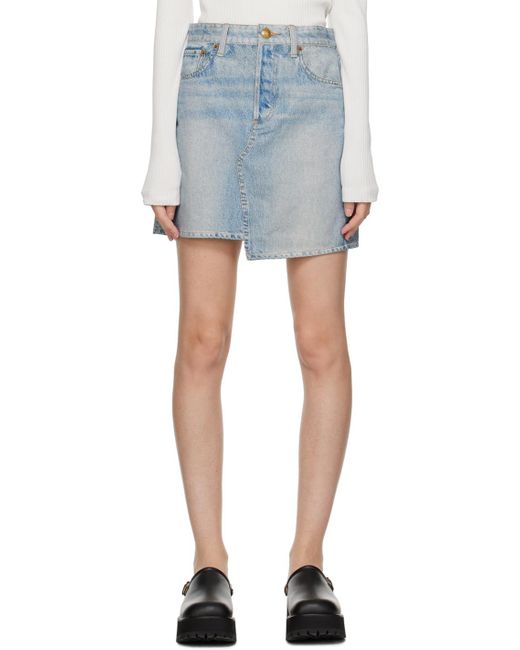 Rag & Bone Black Ragbone Miramar Denim Miniskirt