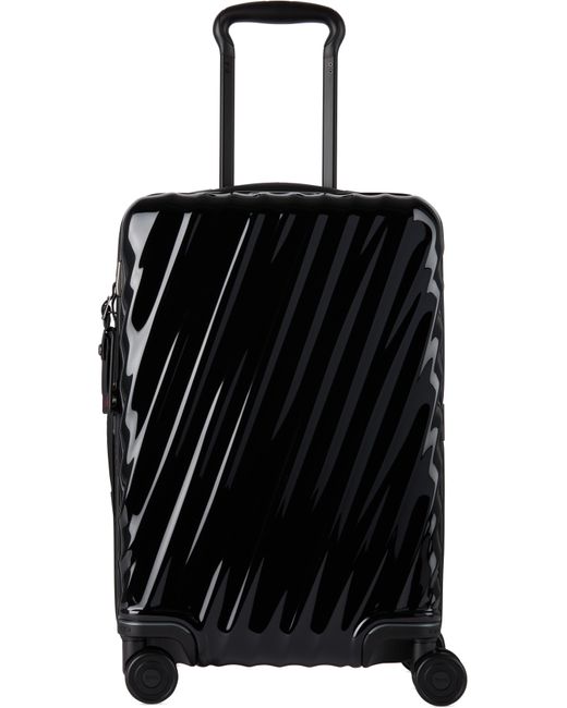 Tumi Black International Expandable 4 Wheeled Carry-On Suitcase for men