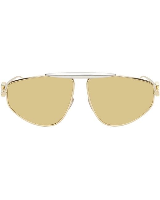 Loewe Black Gold Spoiler New Aviator Sunglasses