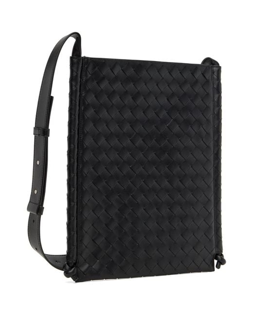 Bottega Veneta Black Large Flat Loop Pouch for men