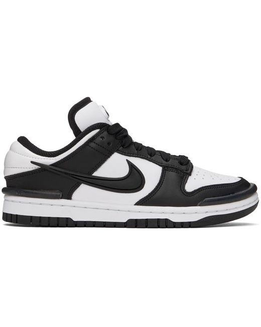 Nike Black & White Dunk Low Twist Sneakers