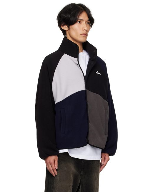 Blouson Contrasté Multicolore En Molleton we11done pour homme en coloris Black