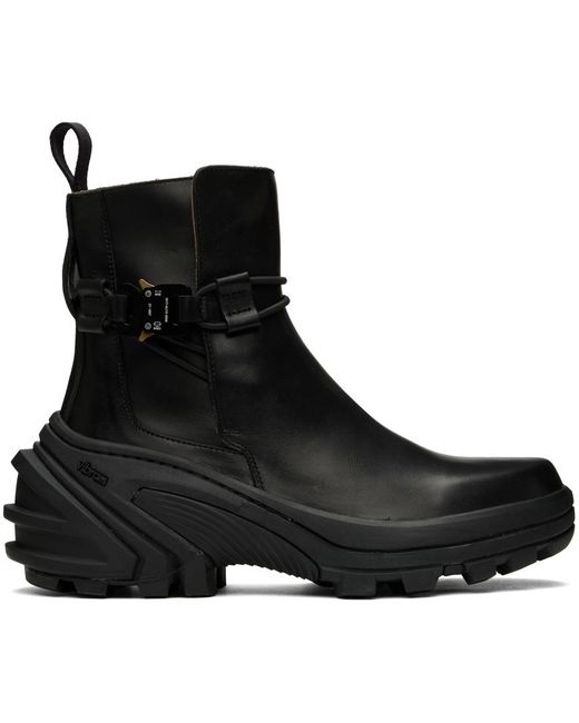 1017 ALYX 9SM Black Buckle Chelsea Boots for men