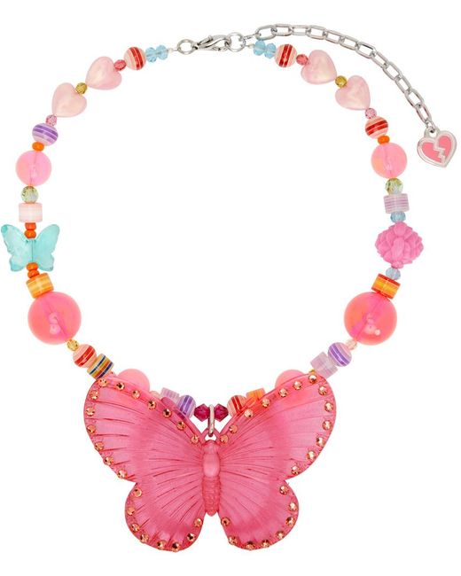 Im Sorry by Petra Collins Pink Ssense Exclusive Tarina Tarantino Edition Butterfly Brit Charm Necklace