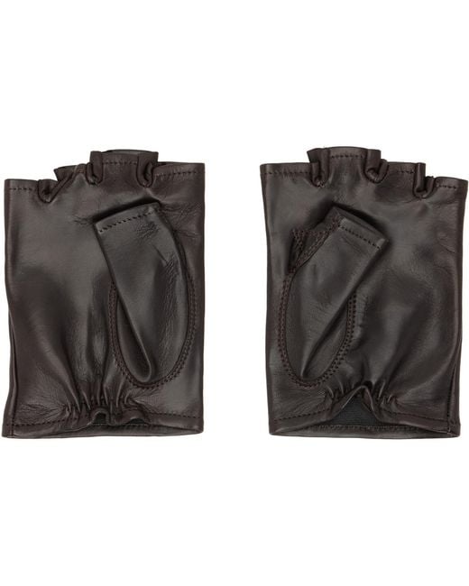 Our Legacy Black Biker Gloves