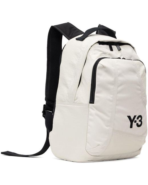 Y-3 White Classic Backpack in Black for Men | Lyst