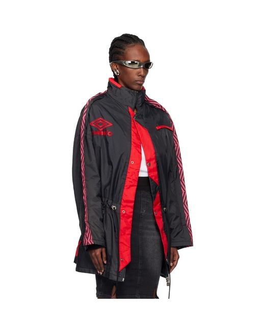 PROTOTYPES Red Outline Coach Parka