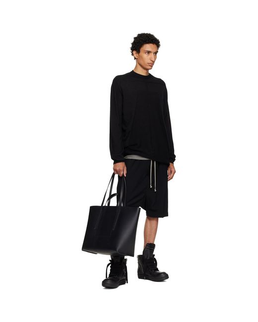 Rick Owens Black Tower Shopper Tote for men