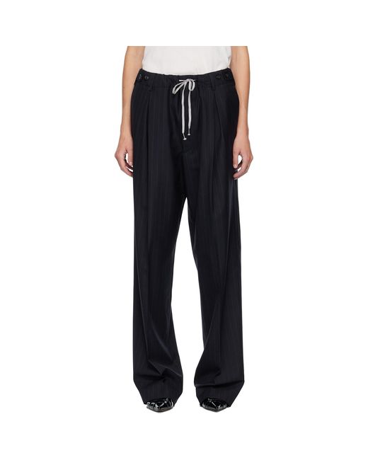 Maison Margiela Blue Striped Trousers