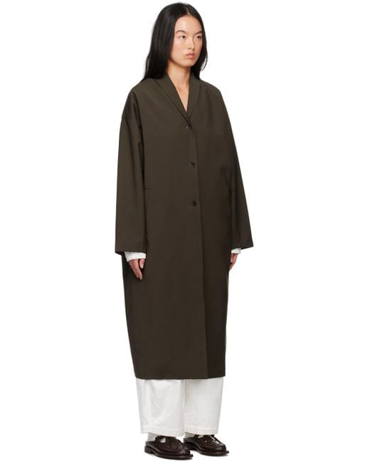 Cordera Black Cover Up Trench Coat